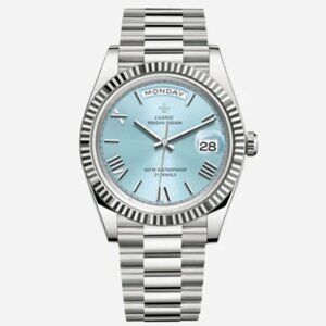 Santos Sapphire Men’s Watch – 40mm Stainless Steel – Brand New